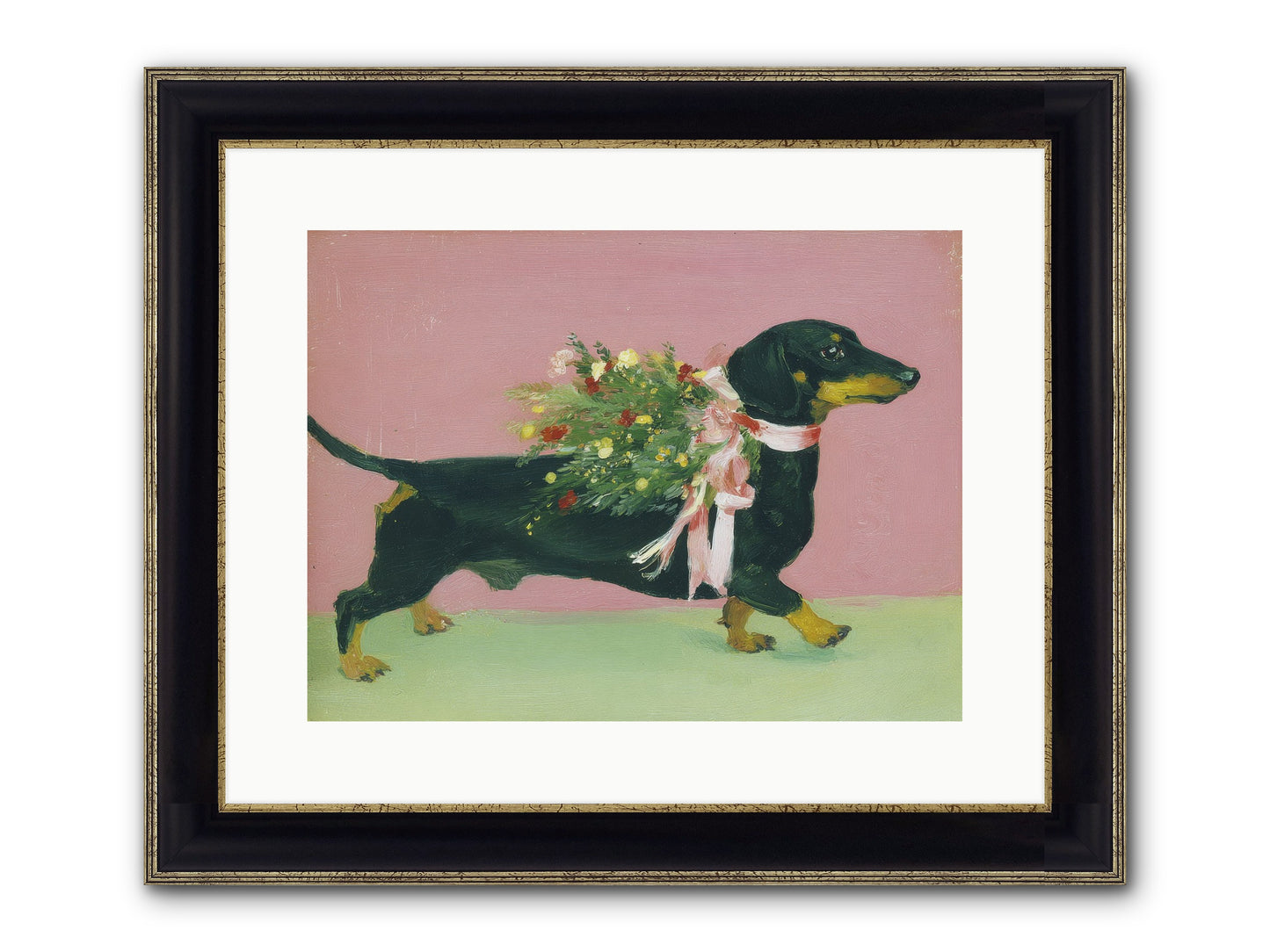 Cocoa Companion Framed Print - Black & Gold 16x12