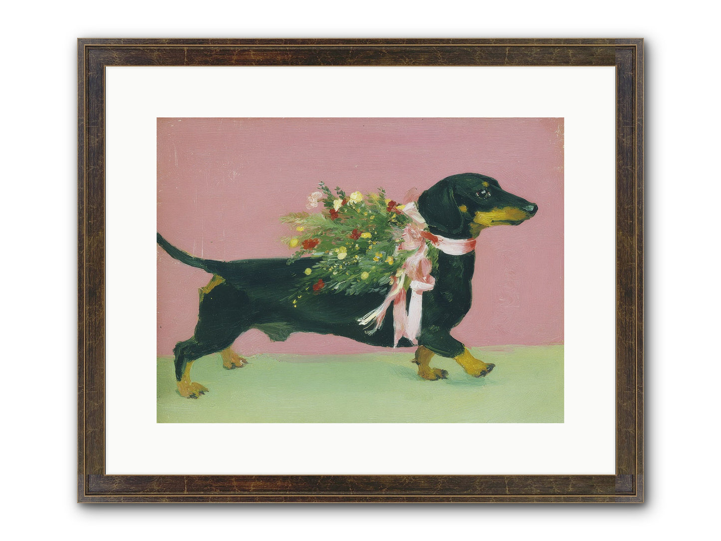 Cocoa Companion Framed Print - Slimwoods Black/Gold 16x12