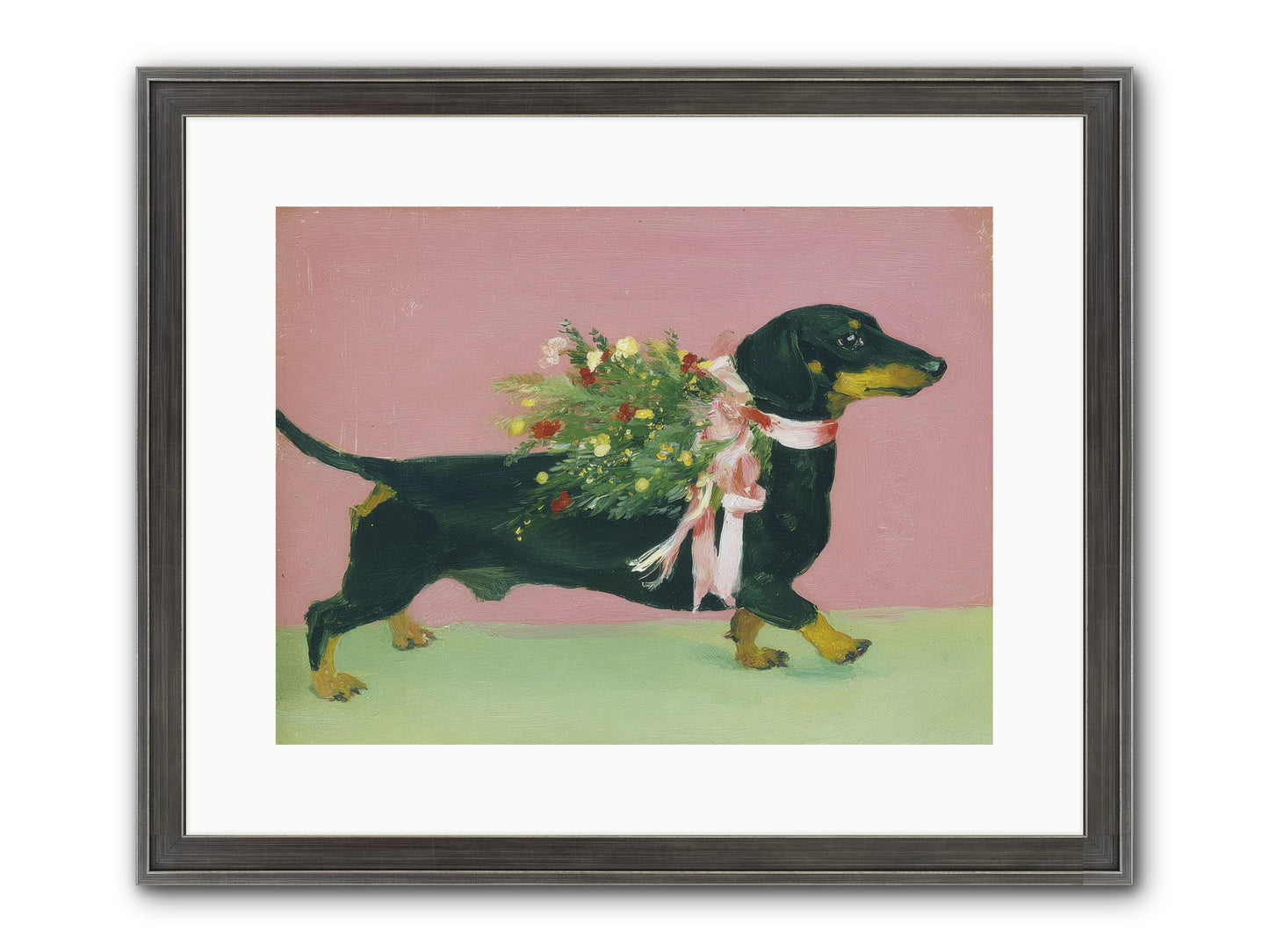 Cocoa Companion Framed Print - Slimwoods Black/Silver 16x12