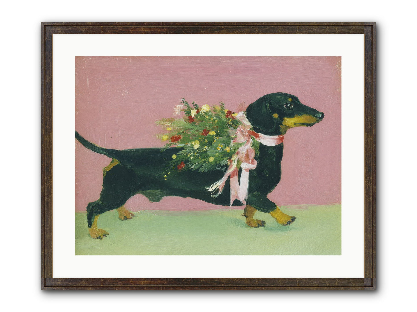 Cocoa Companion Framed Print - Slimwoods Black/Gold 24x18