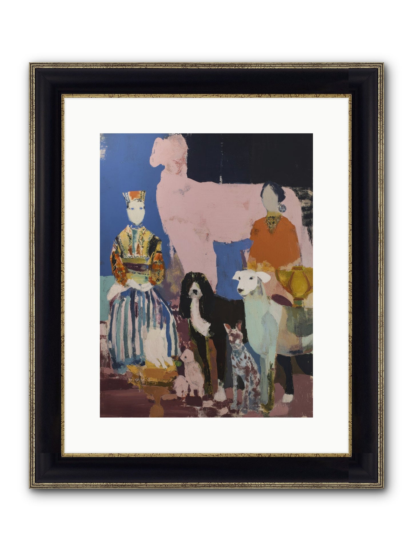 Collected Framed Print - Black & Gold 12x16