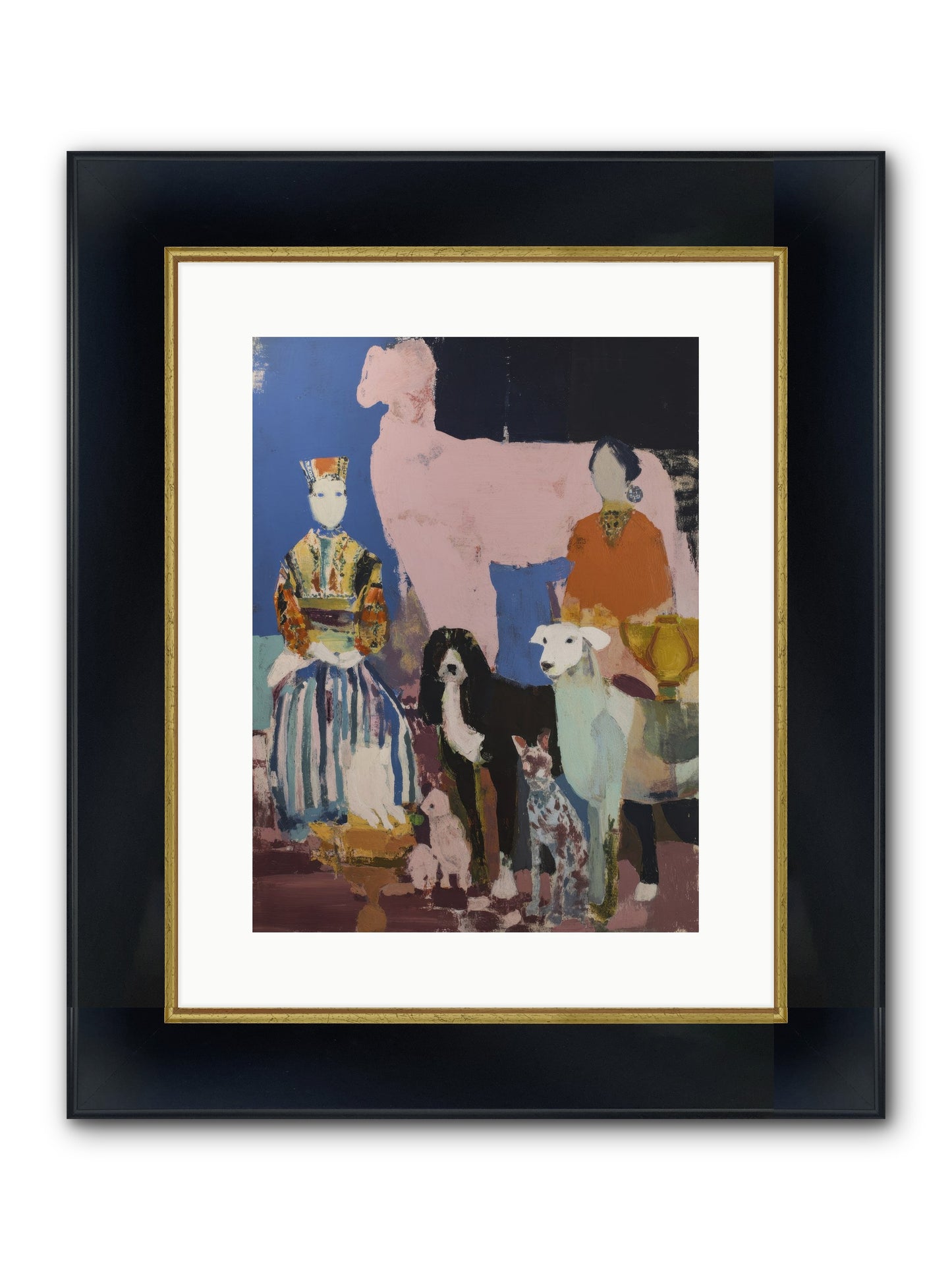 Collected Framed Print - Wide Black w/Gold 12x16