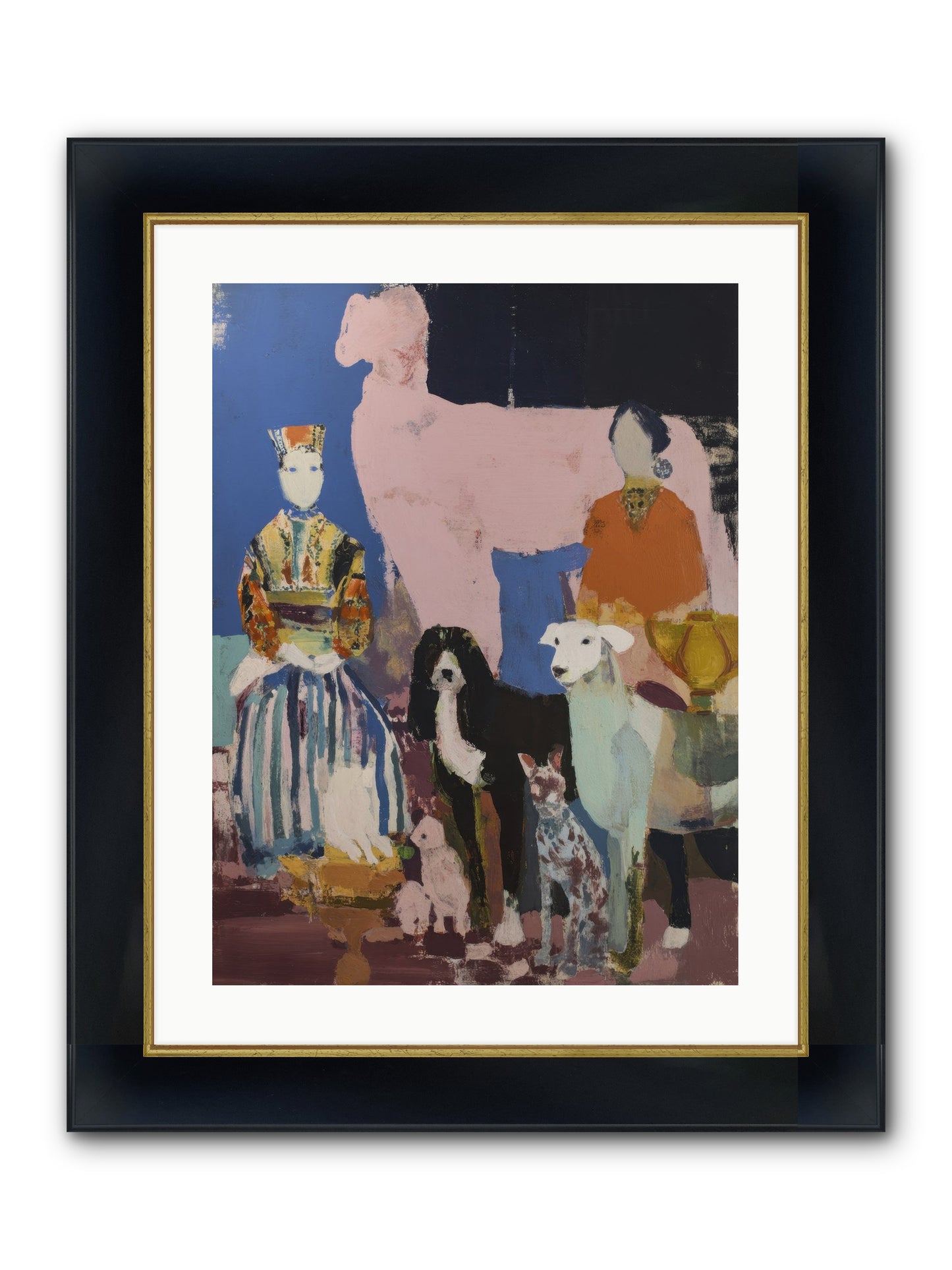 Collected Framed Print - Wide Black w/Gold 18x24