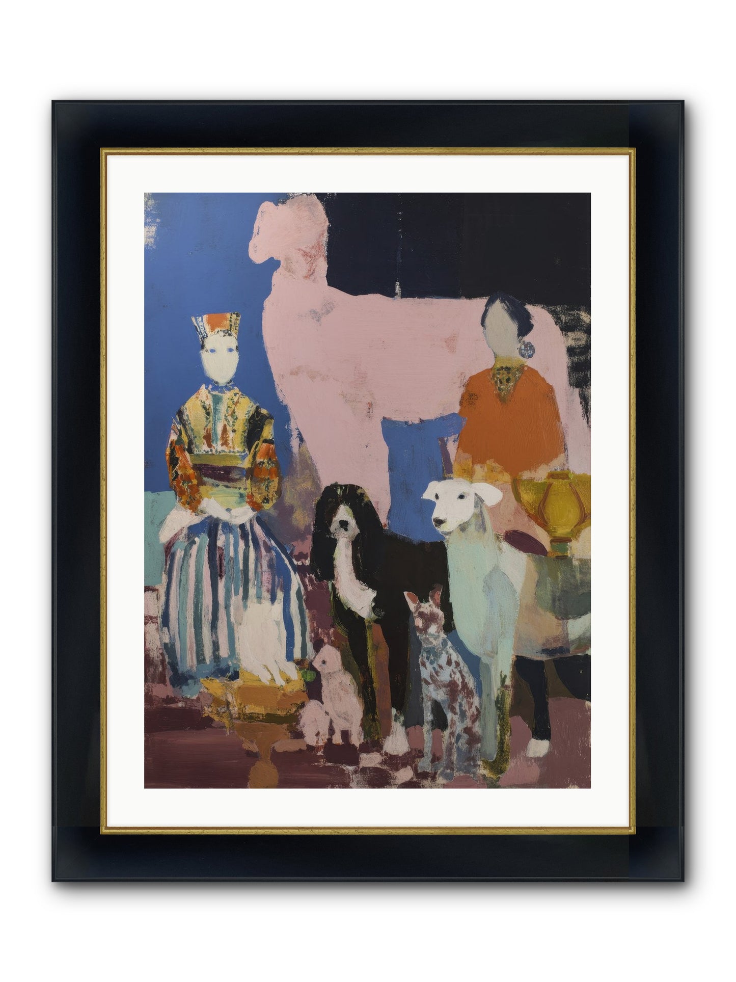 Collected Framed Print - Wide Black w/Gold 24x32