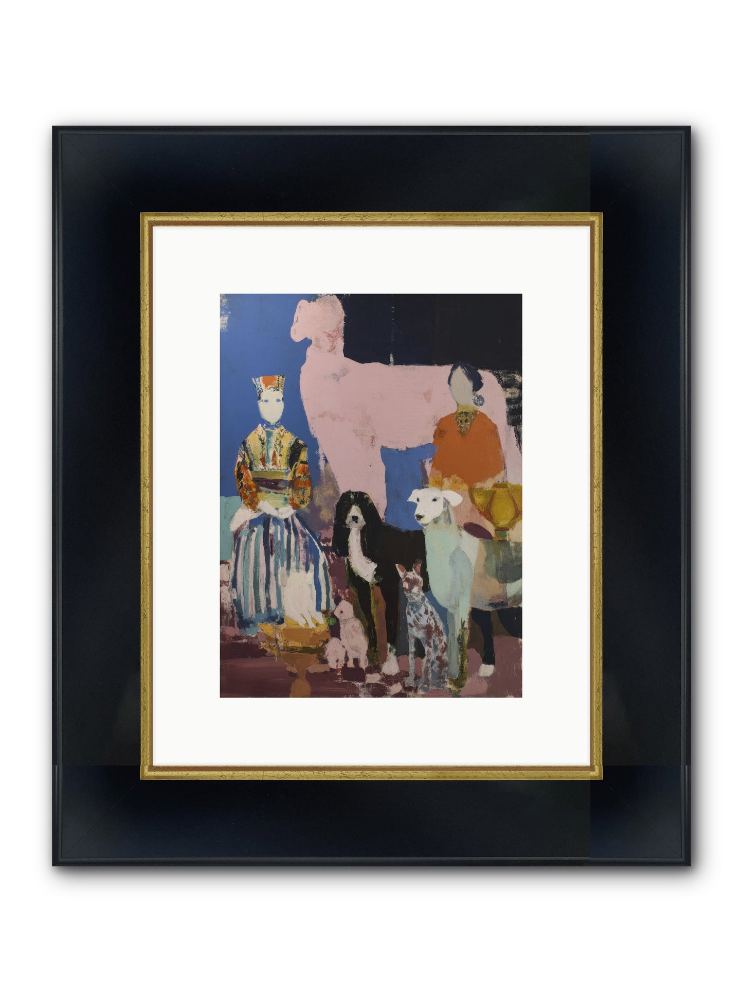 Collected Framed Print - Wide Black w/Gold 9x12