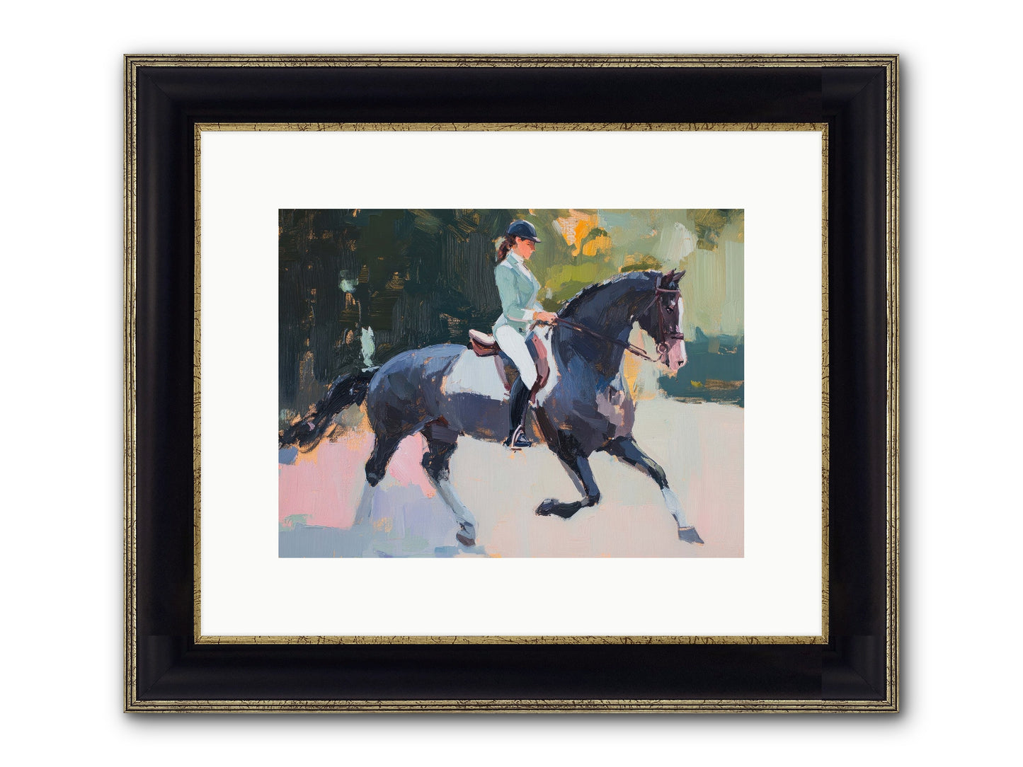 Collected Elegance Framed Print - Black & Gold 12x9