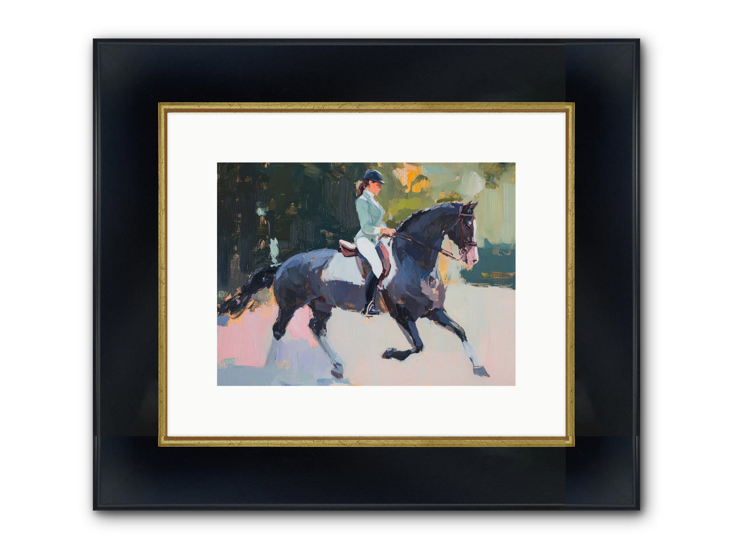 Collected Elegance Framed Print - Wide Black w/Gold 12x9