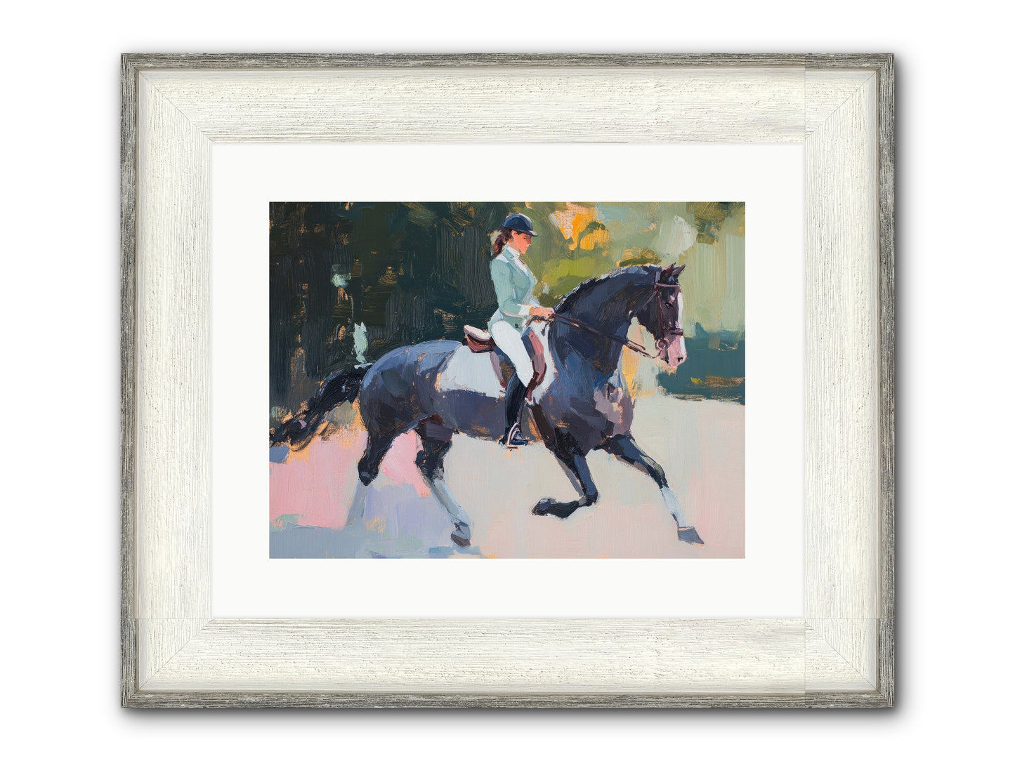 Collected Elegance Framed Print - Driftwood White 16x12