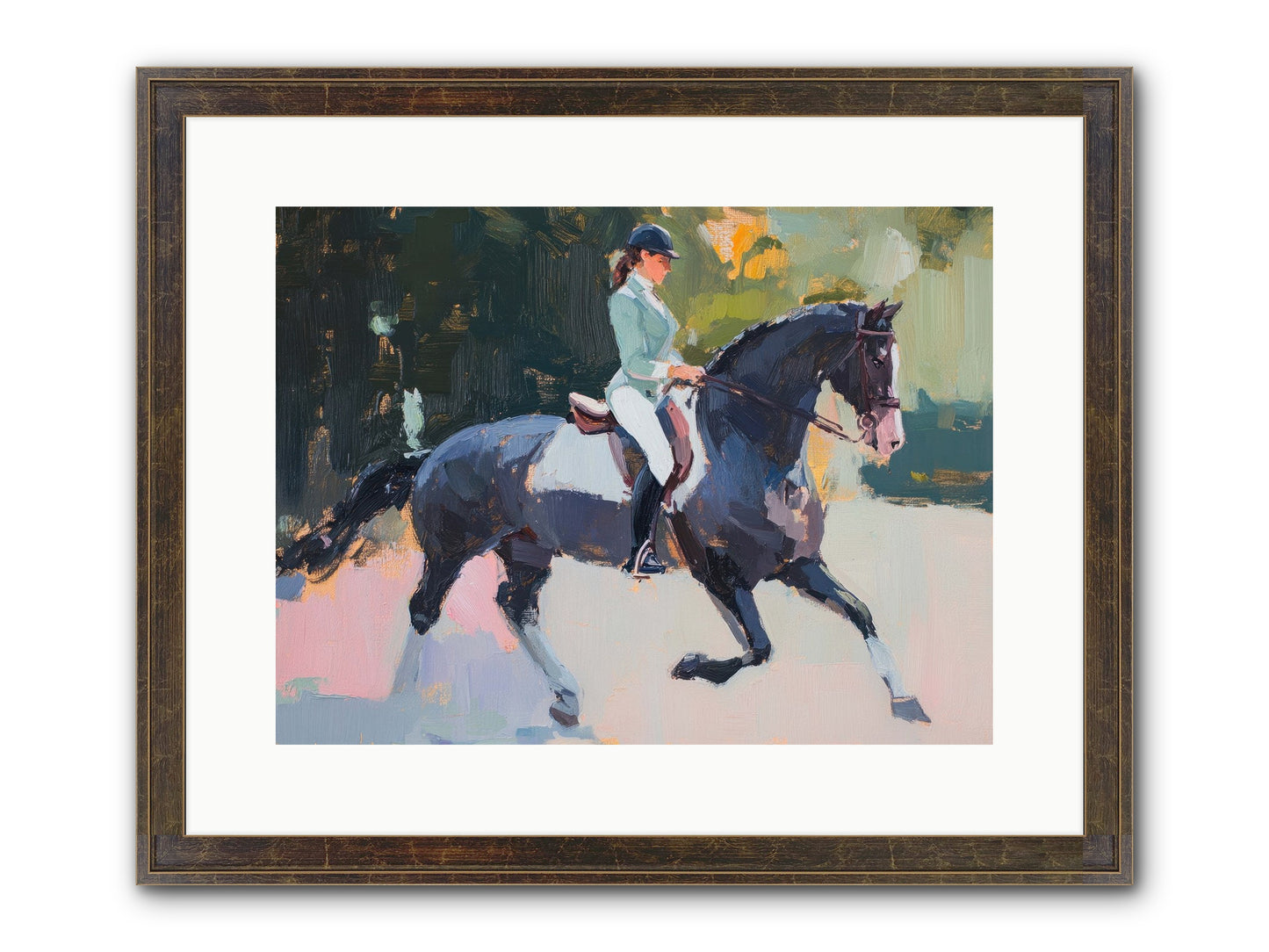 Collected Elegance Framed Print - Slimwoods Black/Gold 16x12