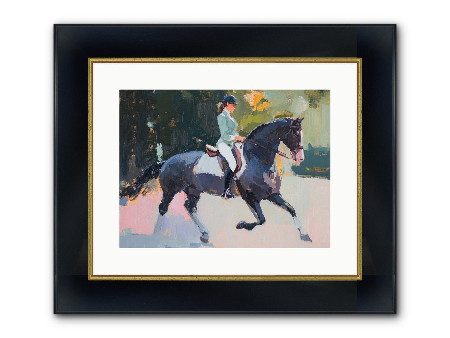 Collected Elegance Framed Print - Wide Black w/Gold 16x12