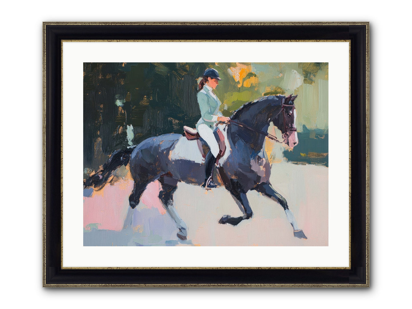 Collected Elegance Framed Print - Black & Gold 24x18