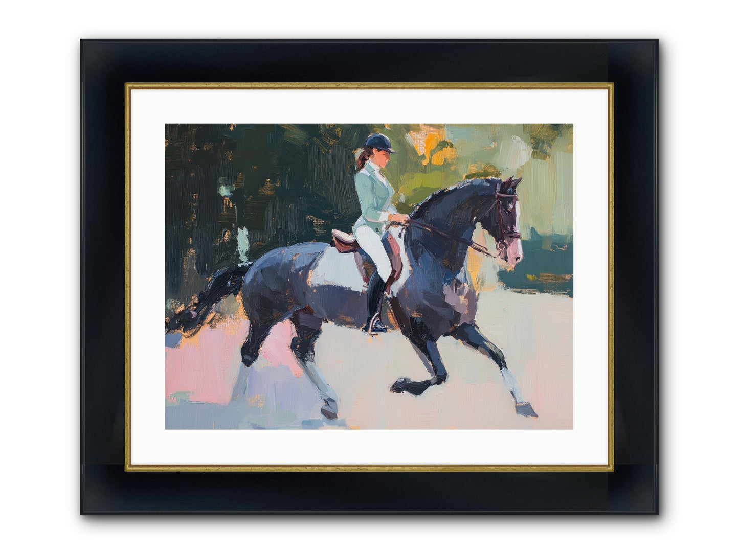 Collected Elegance Framed Print - Wide Black w/Gold 24x18