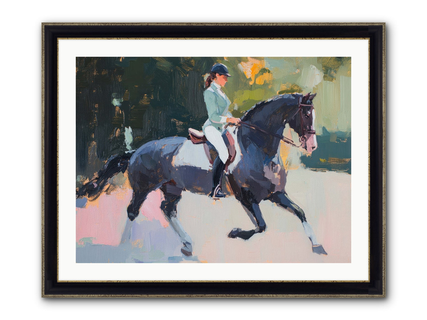 Collected Elegance Framed Print - Black & Gold 32x24