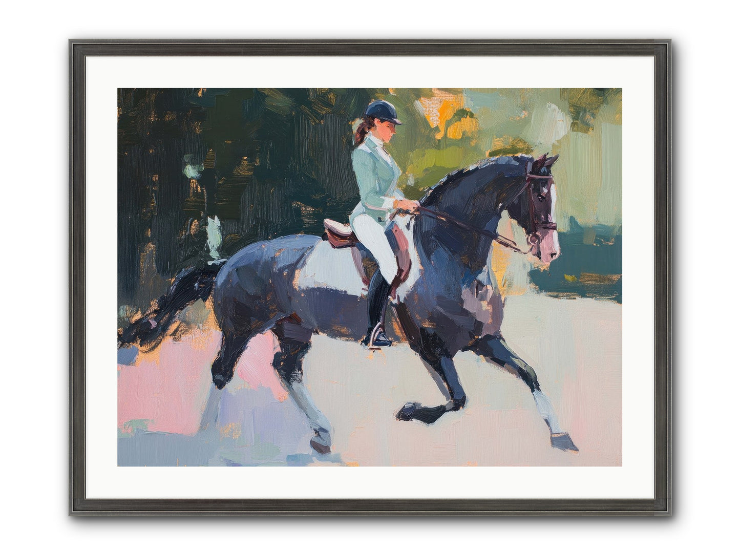 Collected Elegance Framed Print - Slimwoods Black/Silver 32x24