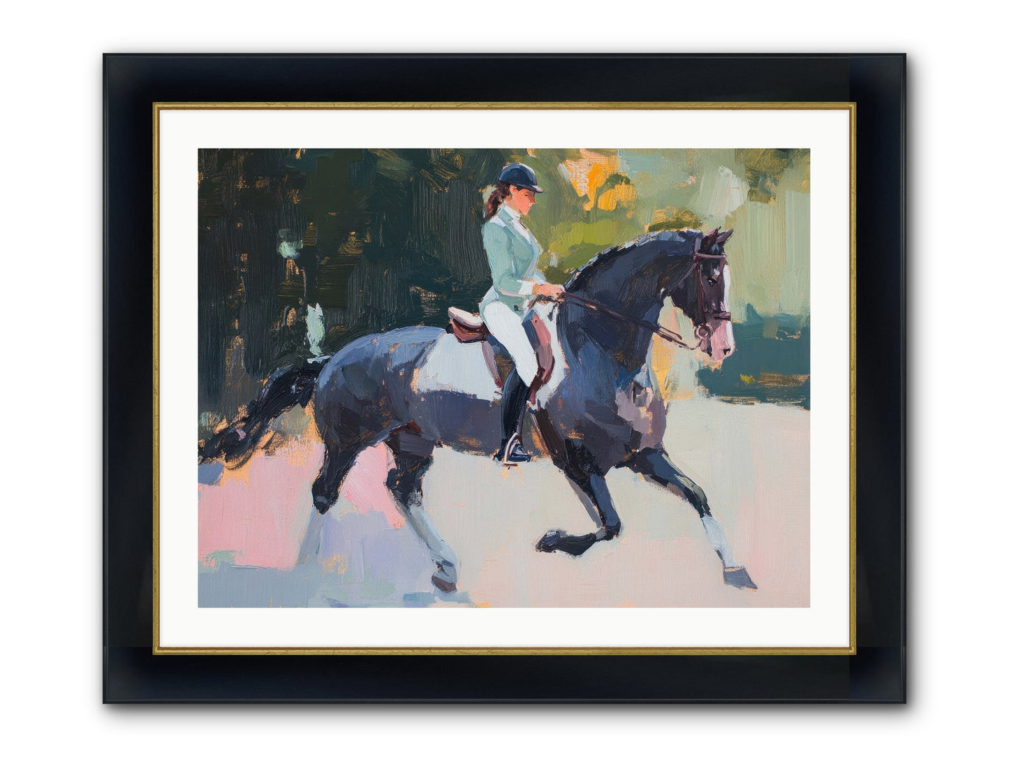 Collected Elegance Framed Print - Wide Black w/Gold 32x24
