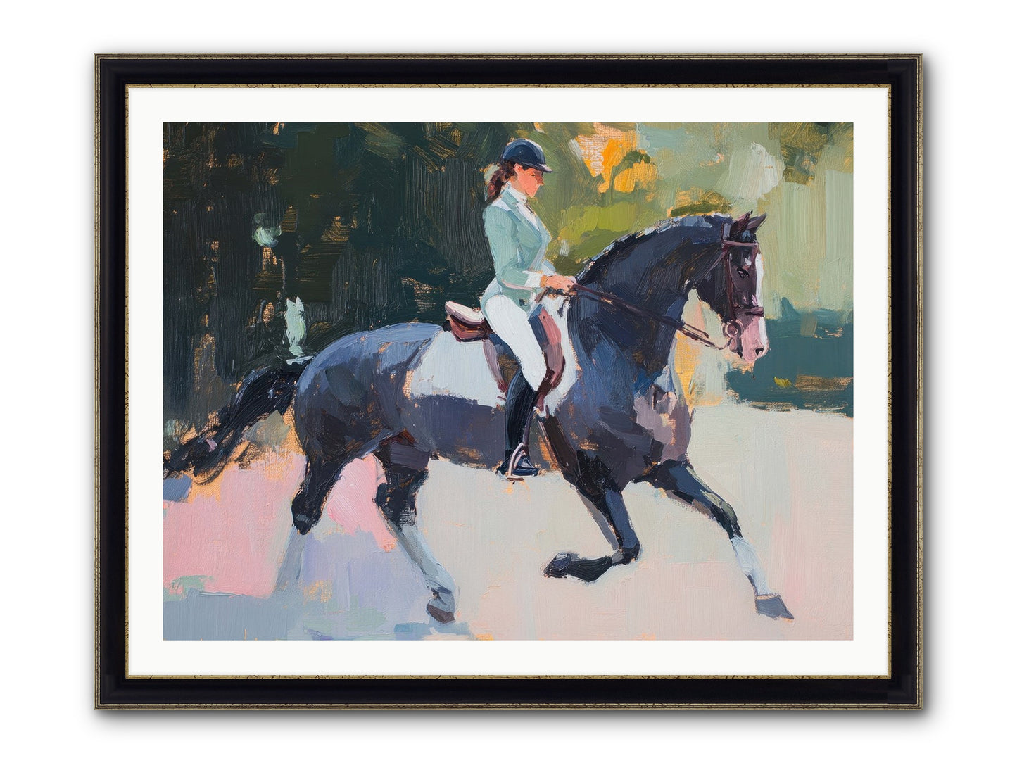 Collected Elegance Framed Print - Black & Gold 40x30