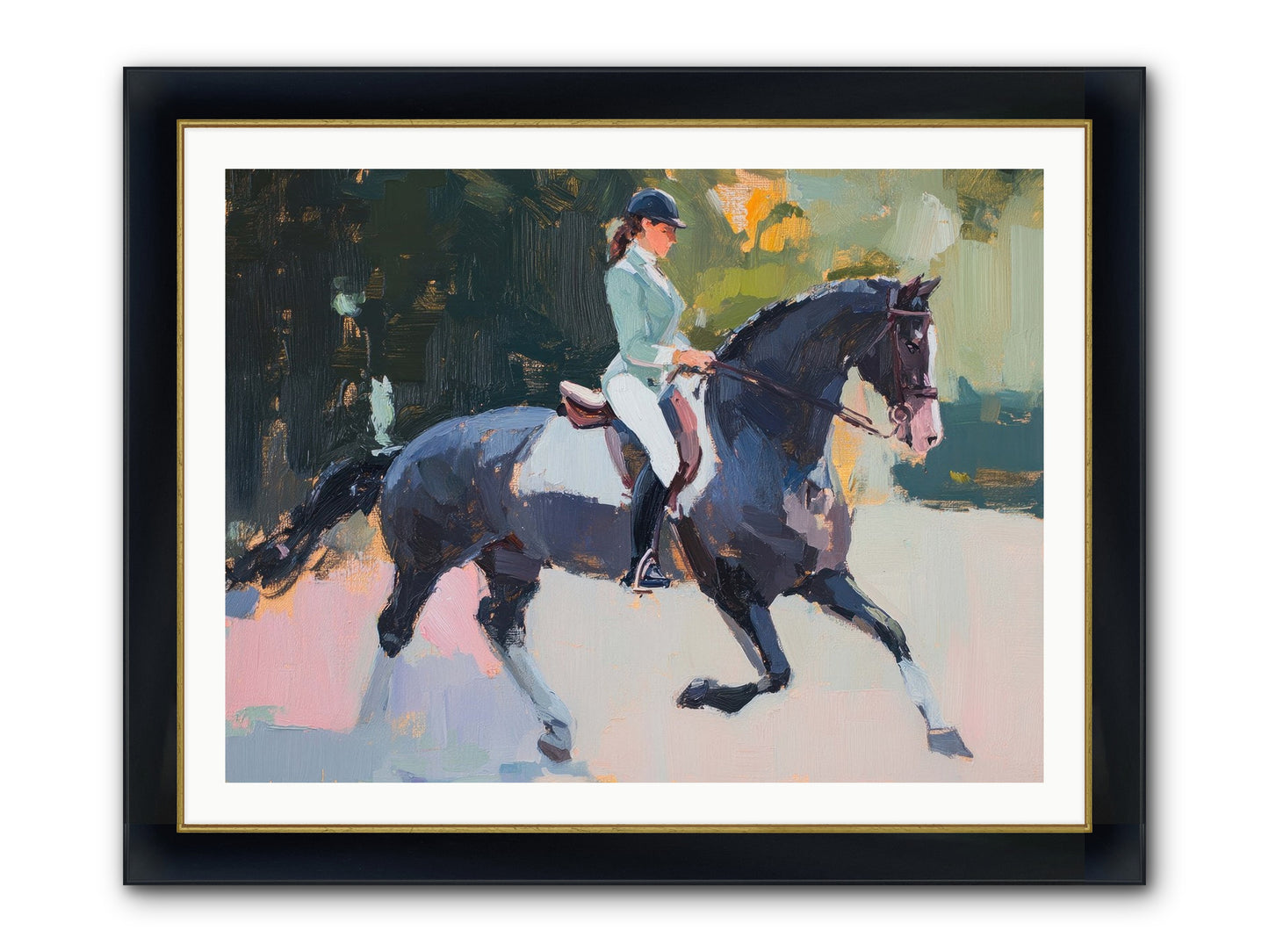 Collected Elegance Framed Print - Wide Black w/Gold 40x30
