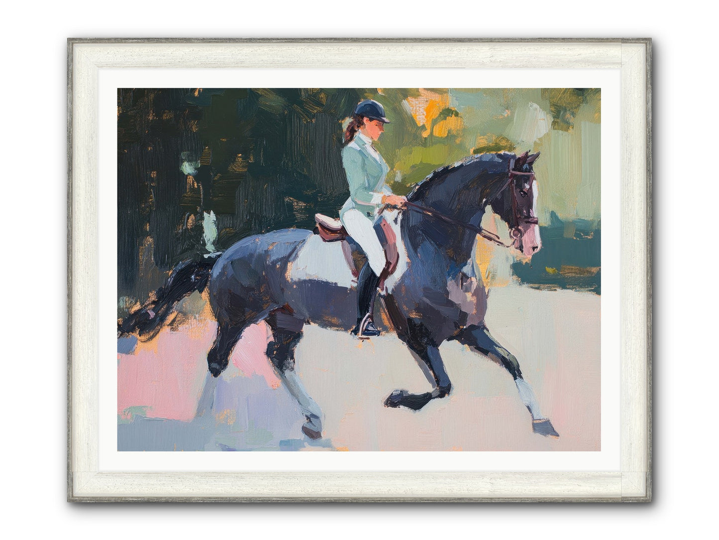 Collected Elegance Framed Print - Driftwood White 48x36