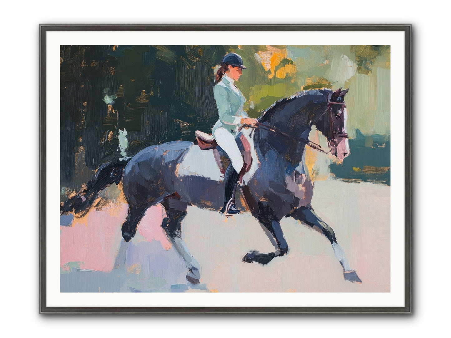 Collected Elegance Framed Print - Slimwoods Black/Silver 48x36