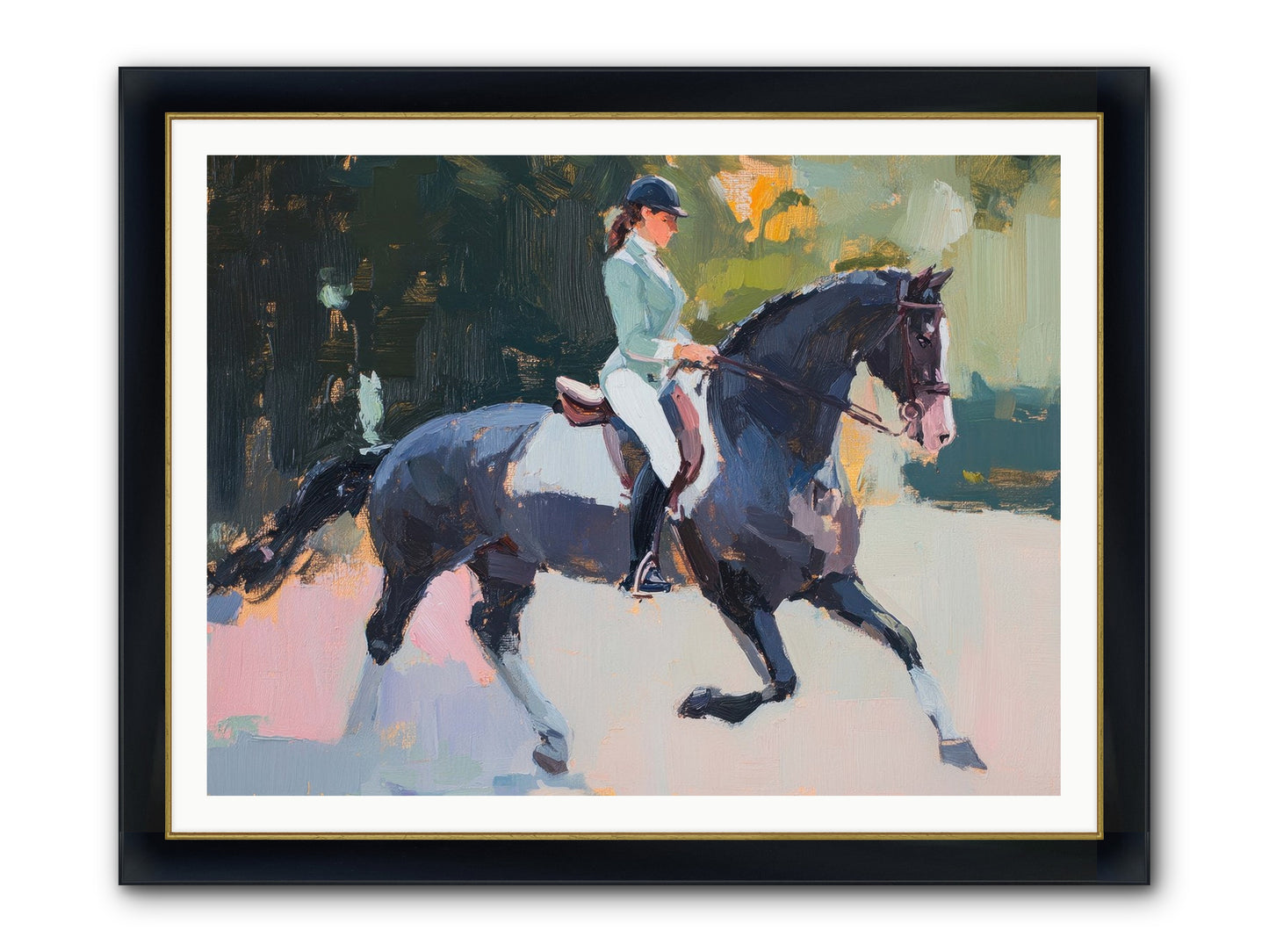 Collected Elegance Framed Print - Wide Black w/Gold 48x36