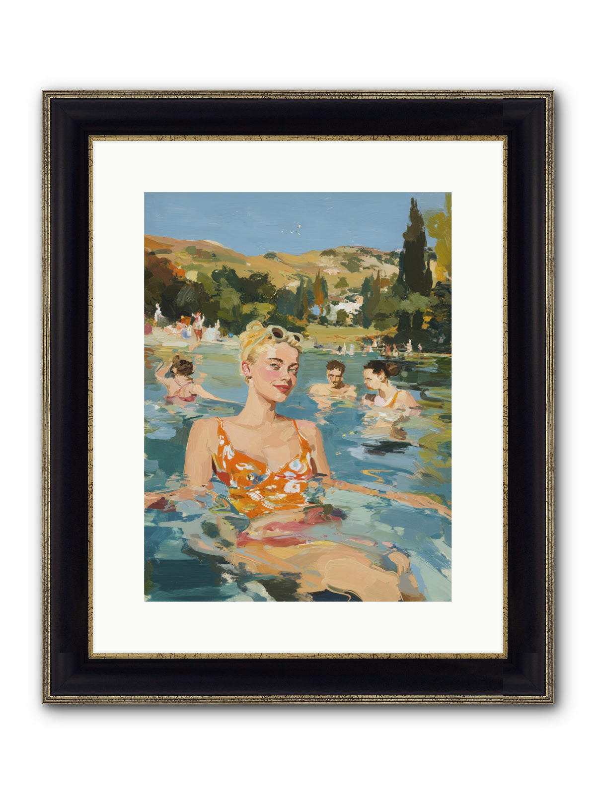 Collective Joy Framed Print - Black & Gold 12x16