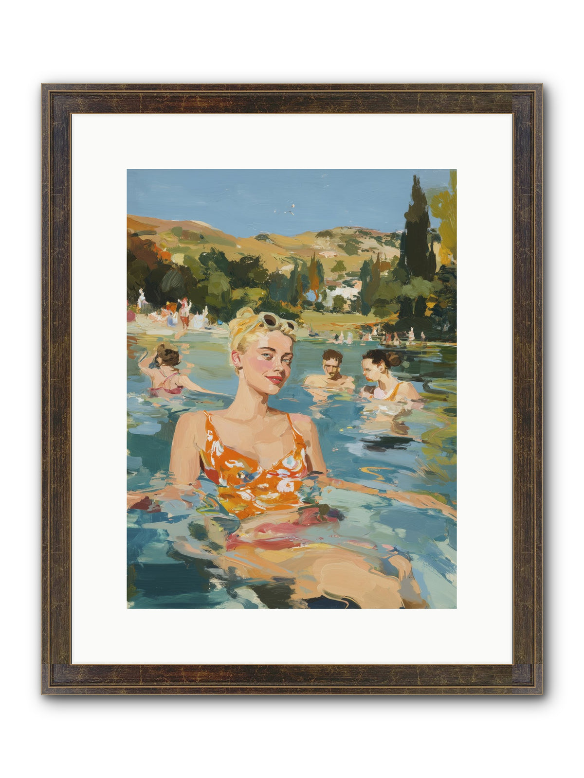 Collective Joy Framed Print - Slimwoods Black/Gold 12x16
