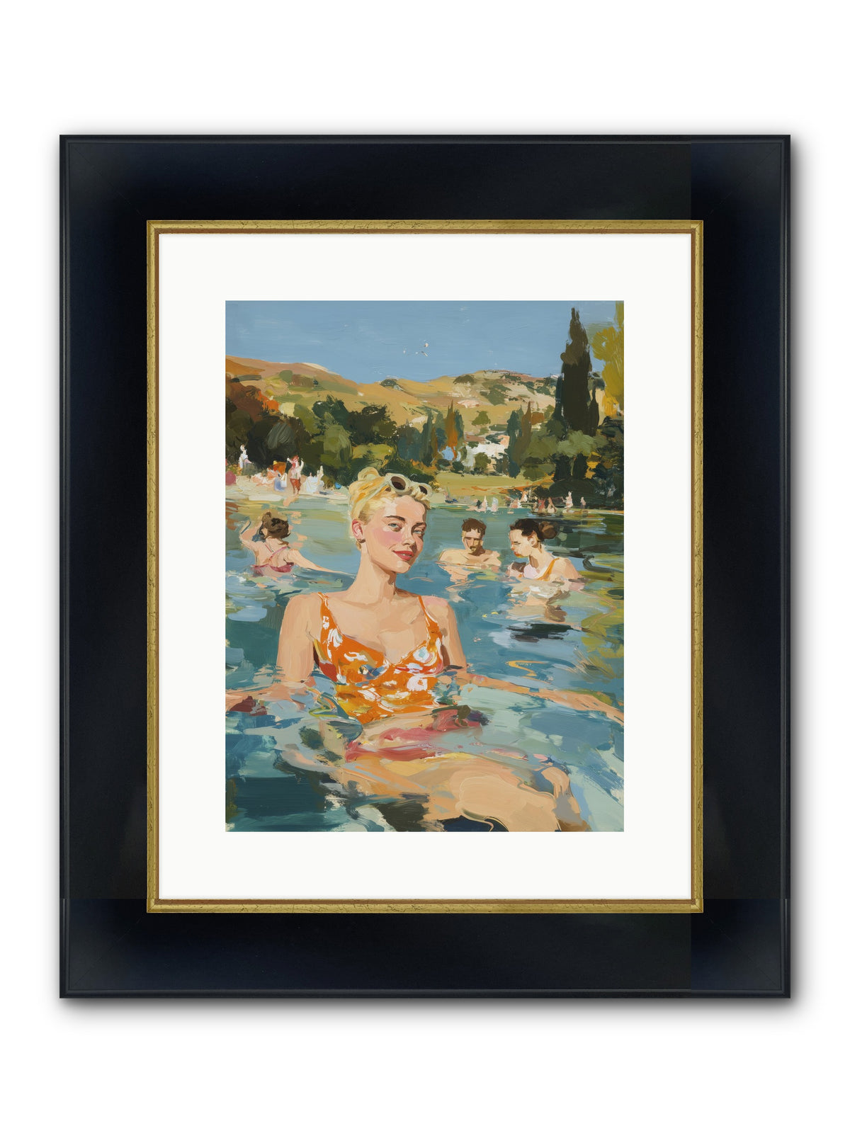 Collective Joy Framed Print - Wide Black w/Gold 12x16