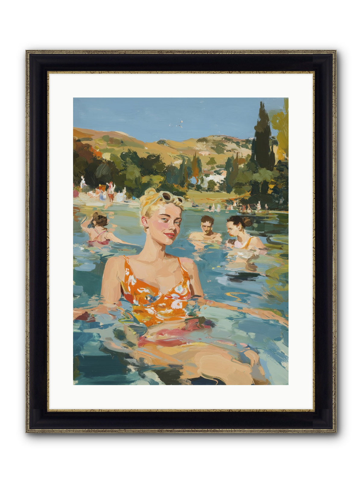 Collective Joy Framed Print - Black & Gold 18x24