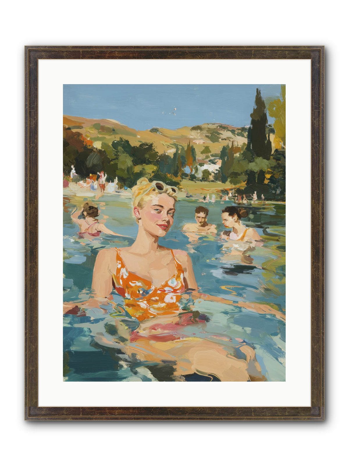Collective Joy Framed Print - Slimwoods Black/Gold 18x24