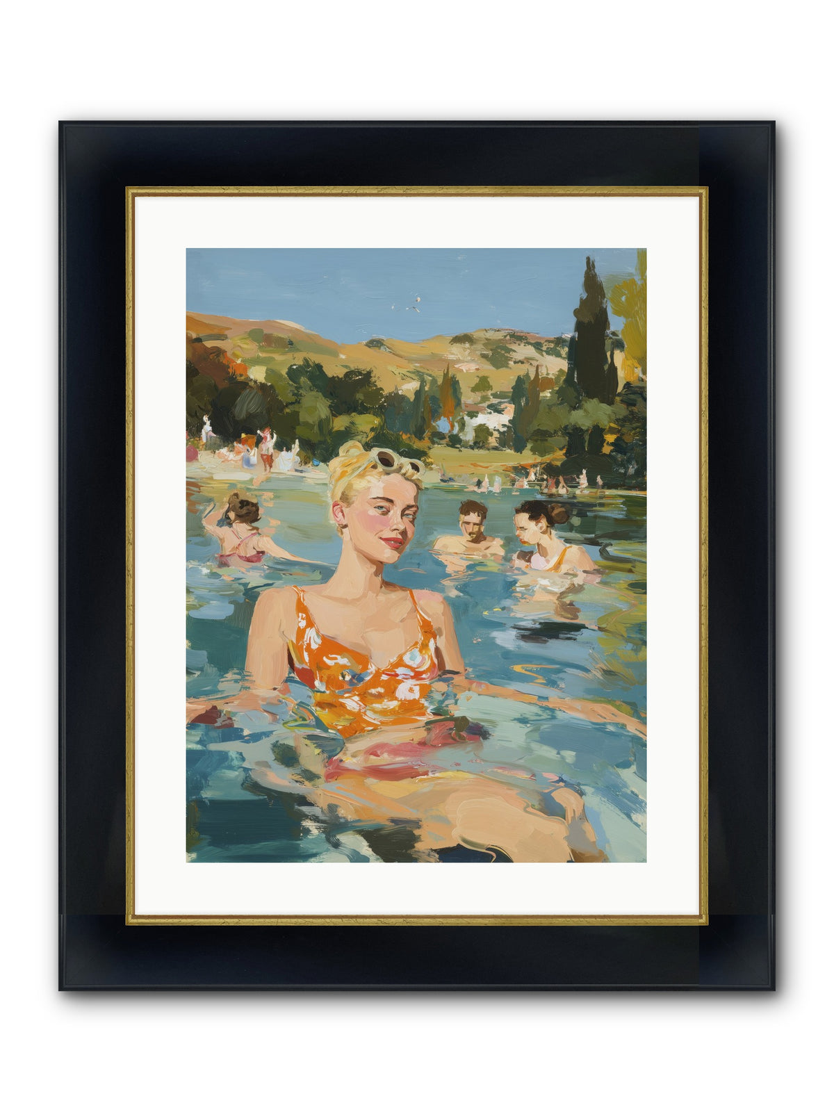 Collective Joy Framed Print - Wide Black w/Gold 18x24