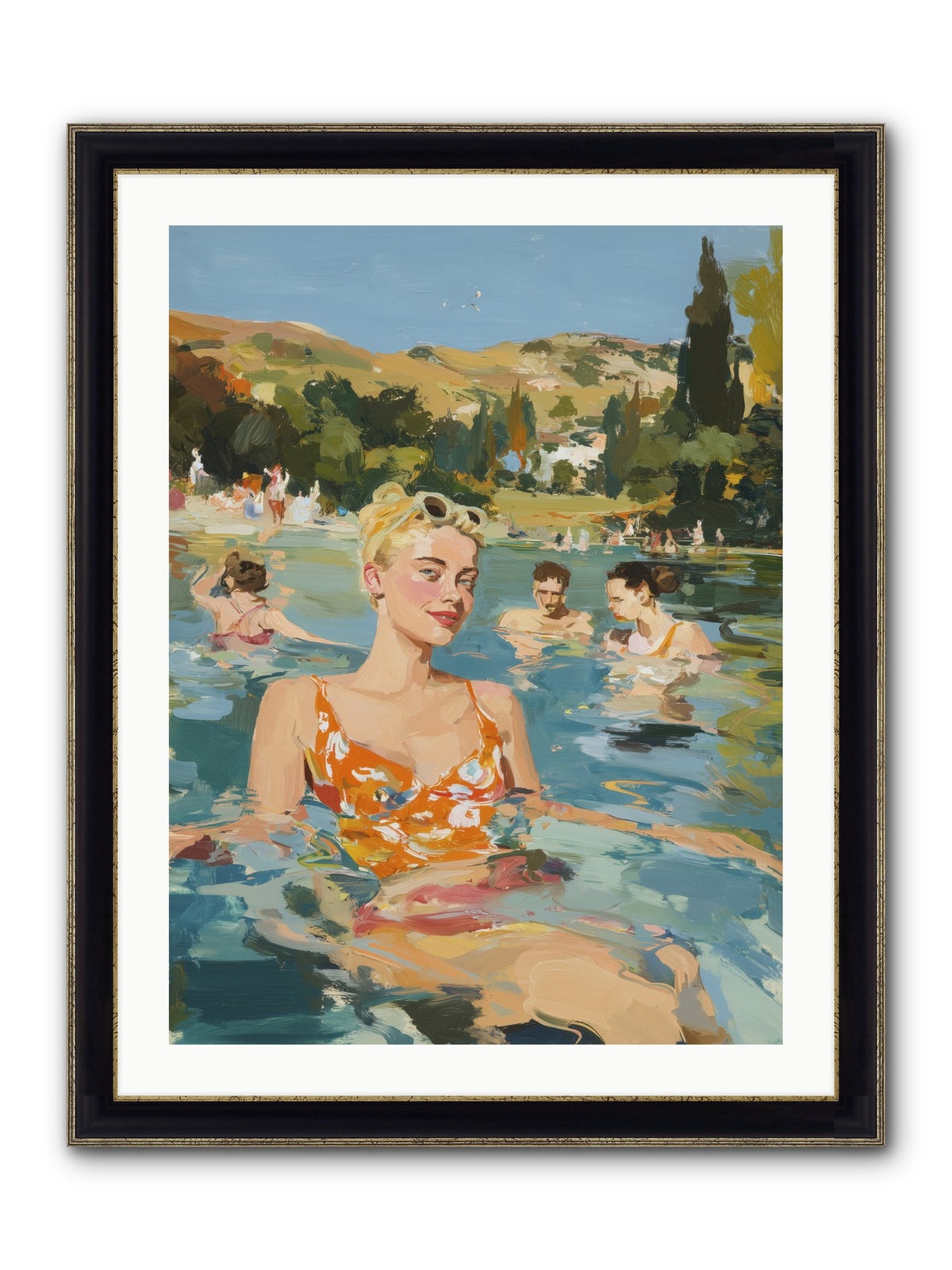 Collective Joy Framed Print - Black & Gold 24x32