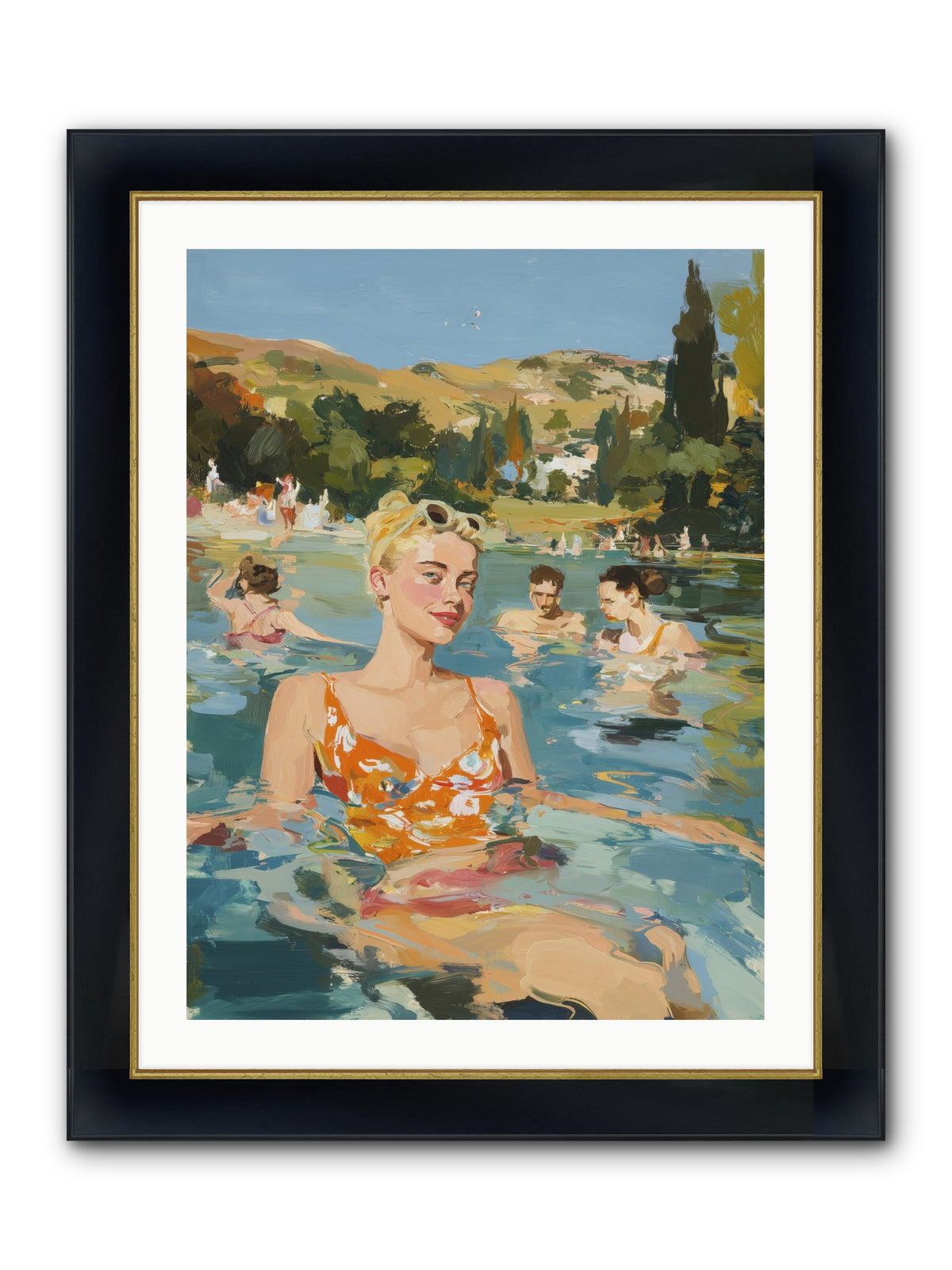 Collective Joy Framed Print - Wide Black w/Gold 24x32