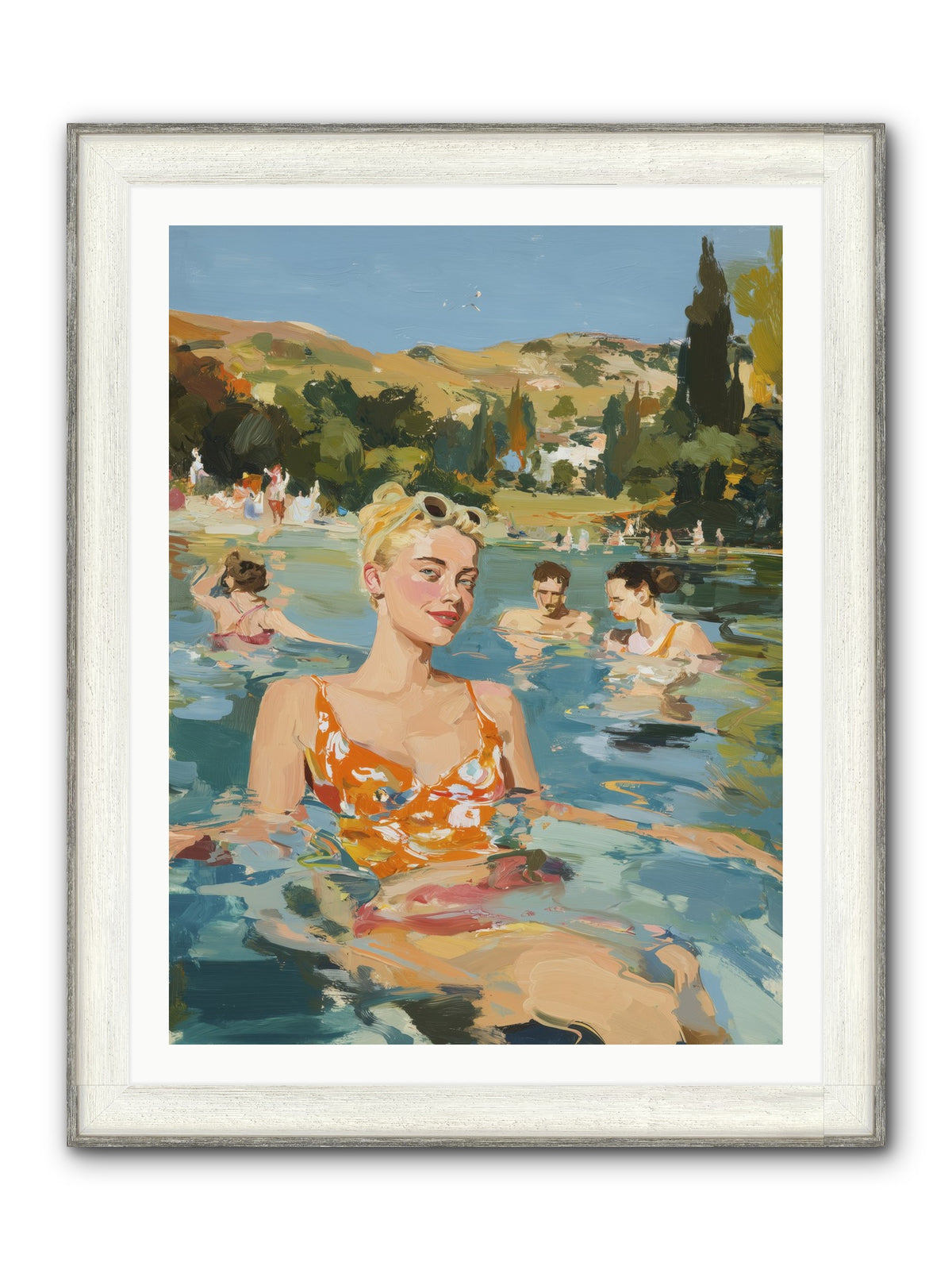 Collective Joy Framed Print - Driftwood White 30x40