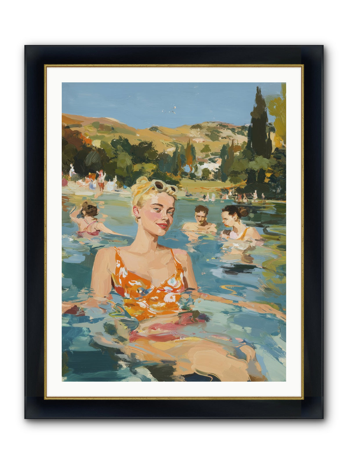 Collective Joy Framed Print - Wide Black w/Gold 30x40