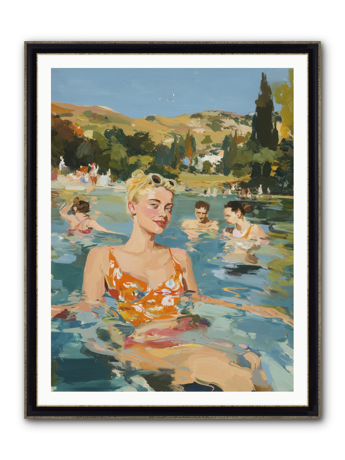 Collective Joy Framed Print - Black & Gold 36x48