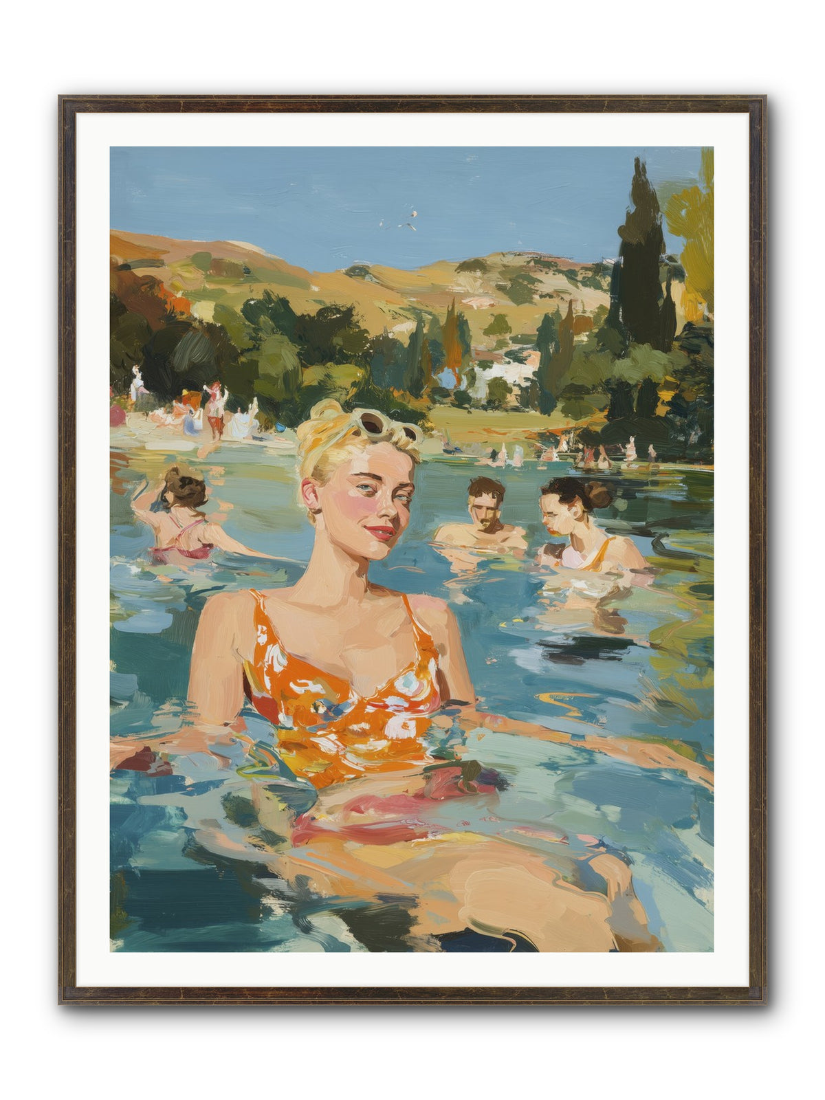 Collective Joy Framed Print - Slimwoods Black/Gold 36x48