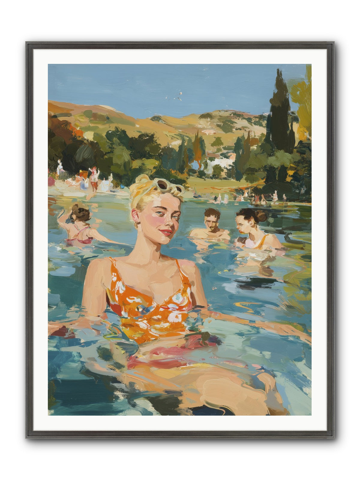 Collective Joy Framed Print - Slimwoods Black/Silver 36x48