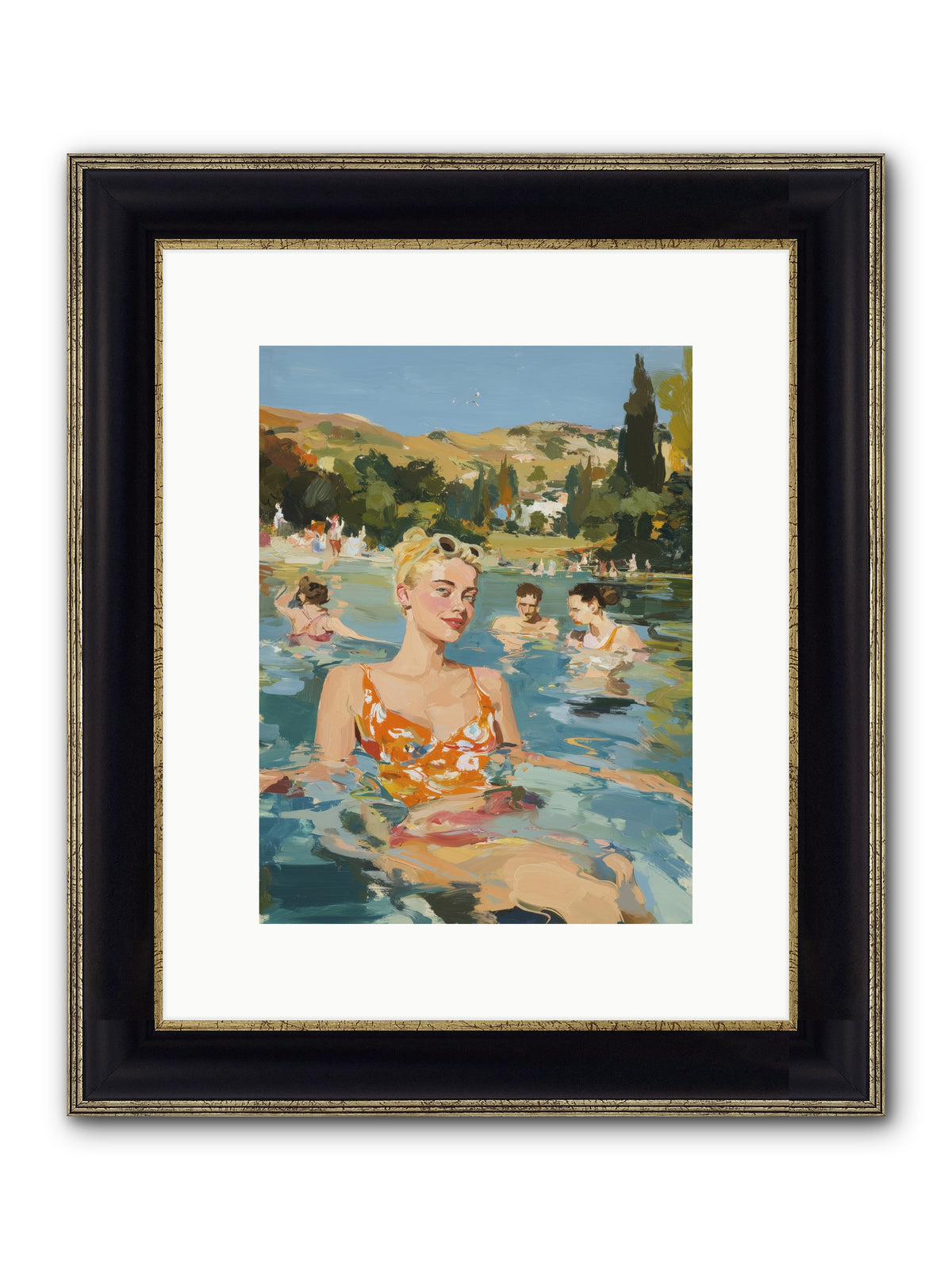 Collective Joy Framed Print - Black & Gold 9x12