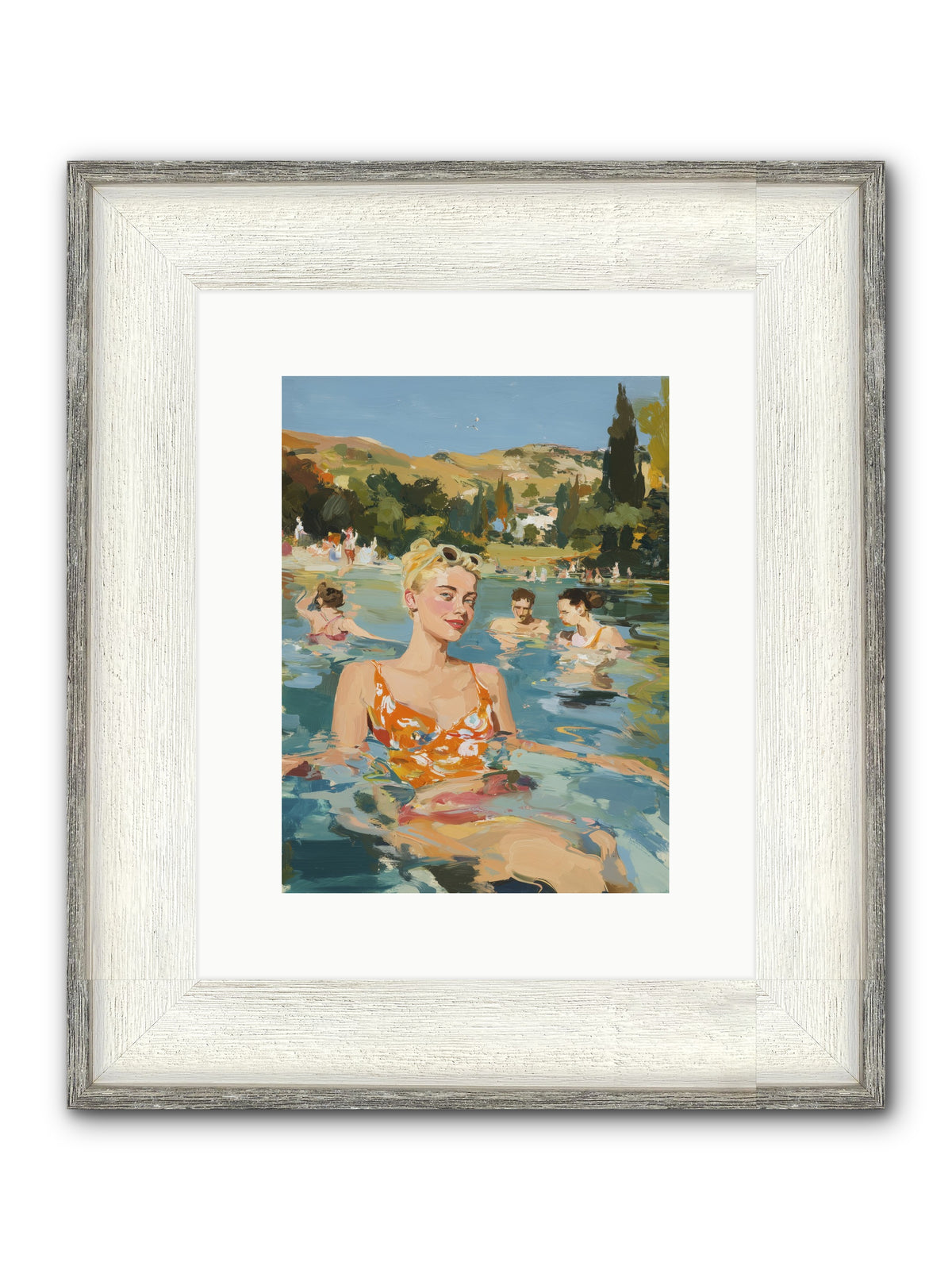 Collective Joy Framed Print - Driftwood White 9x12