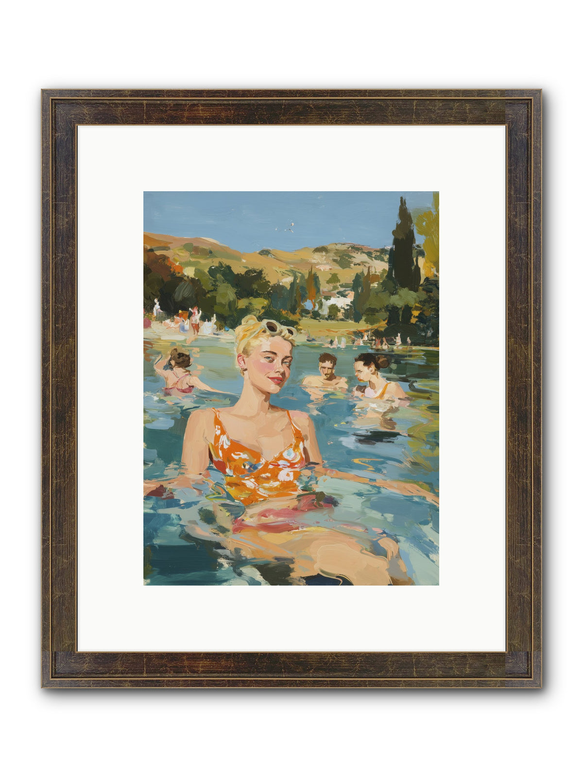Collective Joy Framed Print - Slimwoods Black/Gold 9x12