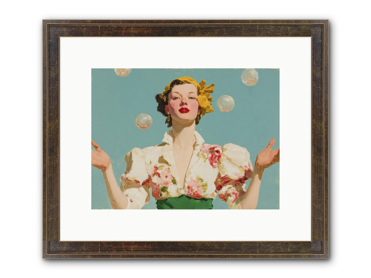 Collector Of Precious Moments Framed Print - Slimwoods Black/Gold 12x9