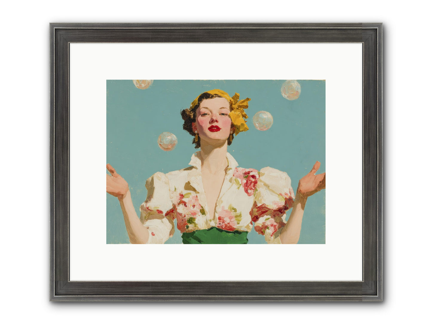 Collector Of Precious Moments Framed Print - Slimwoods Black/Silver 12x9
