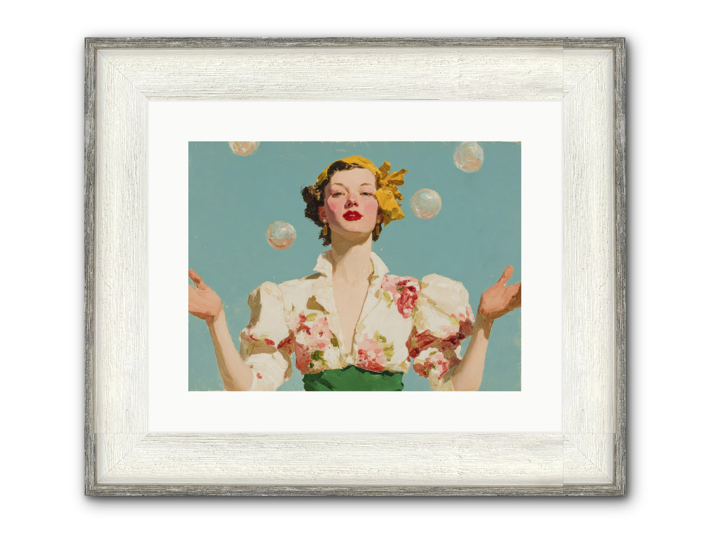 Collector Of Precious Moments Framed Print - Driftwood White 16x12