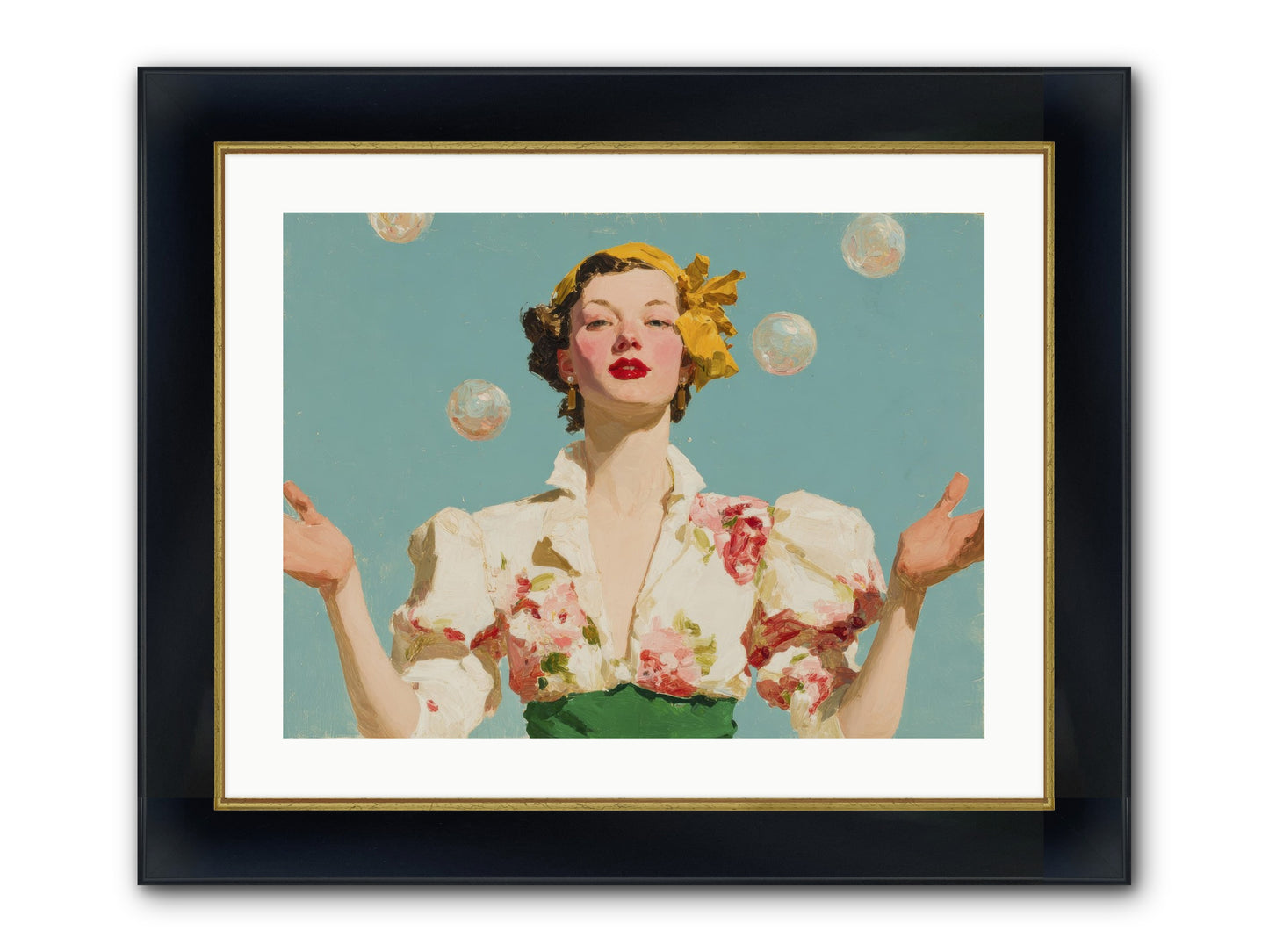 Collector Of Precious Moments Framed Print - Wide Black w/Gold 24x18