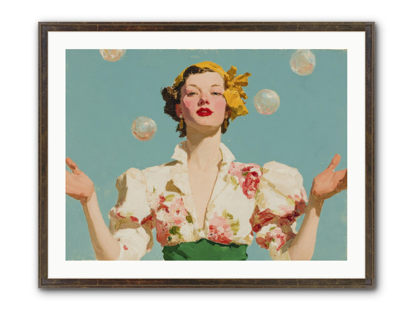 Collector Of Precious Moments Framed Print - Slimwoods Black/Gold 32x24