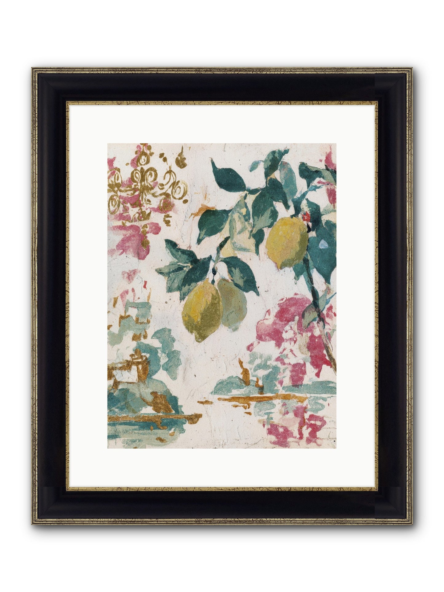 Colonel Fig’s Secret Picnic Framed Print - Black & Gold 12x16