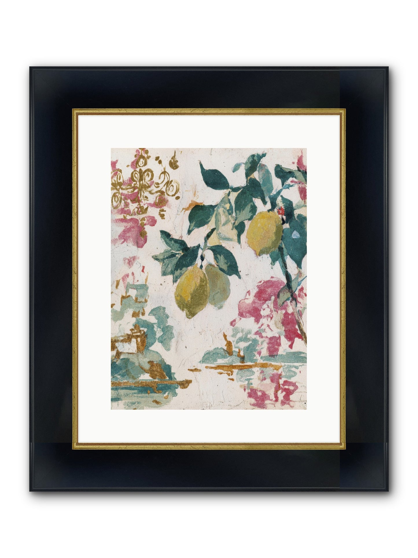 Colonel Fig’s Secret Picnic Framed Print - Wide Black w/Gold 12x16