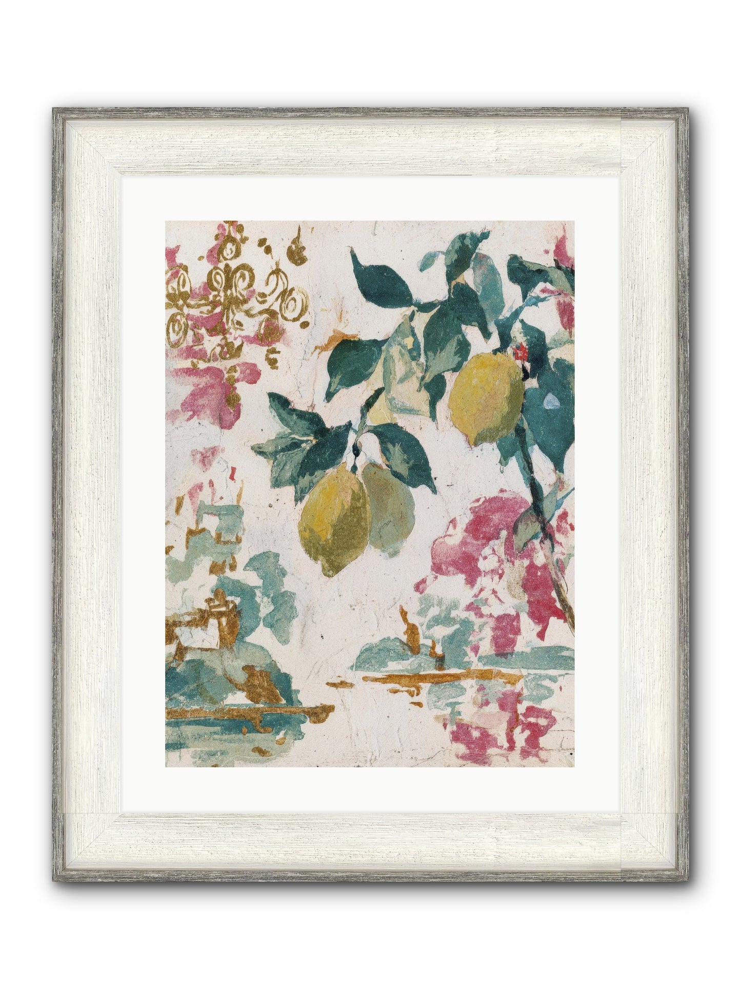 Colonel Fig’s Secret Picnic Framed Print - Driftwood White 18x24