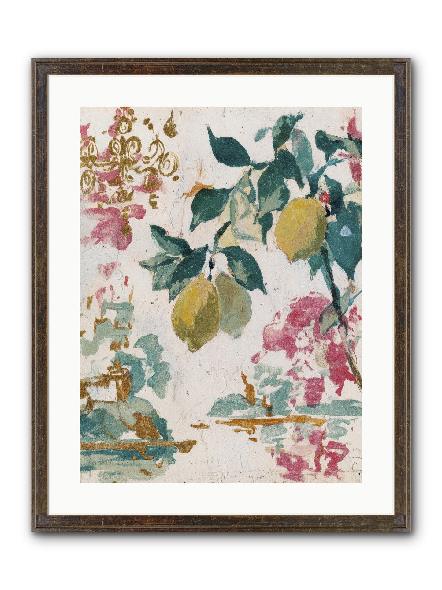 Colonel Fig’s Secret Picnic Framed Print - Slimwoods Black/Gold 18x24