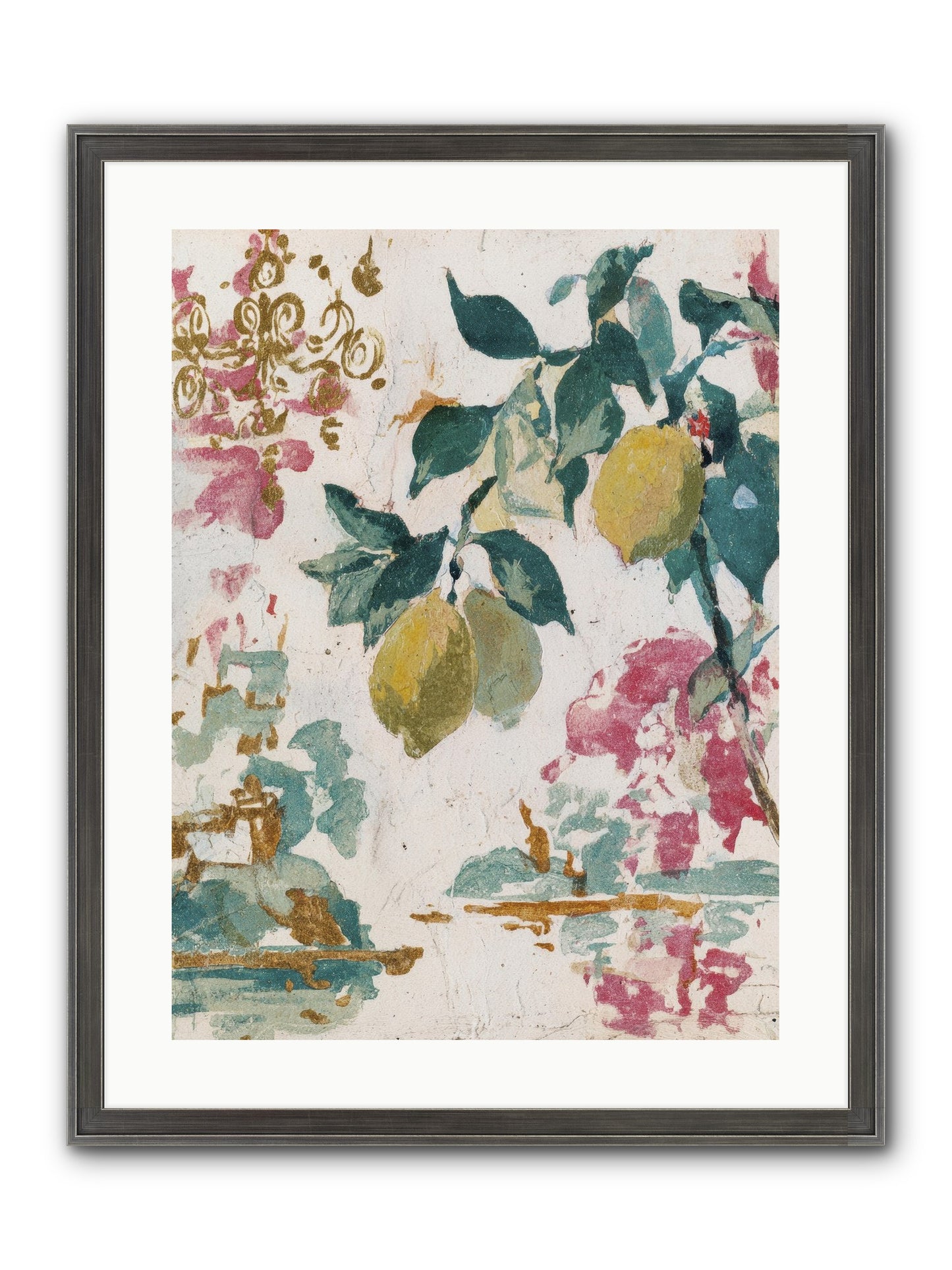 Colonel Fig’s Secret Picnic Framed Print - Slimwoods Black/Silver 18x24